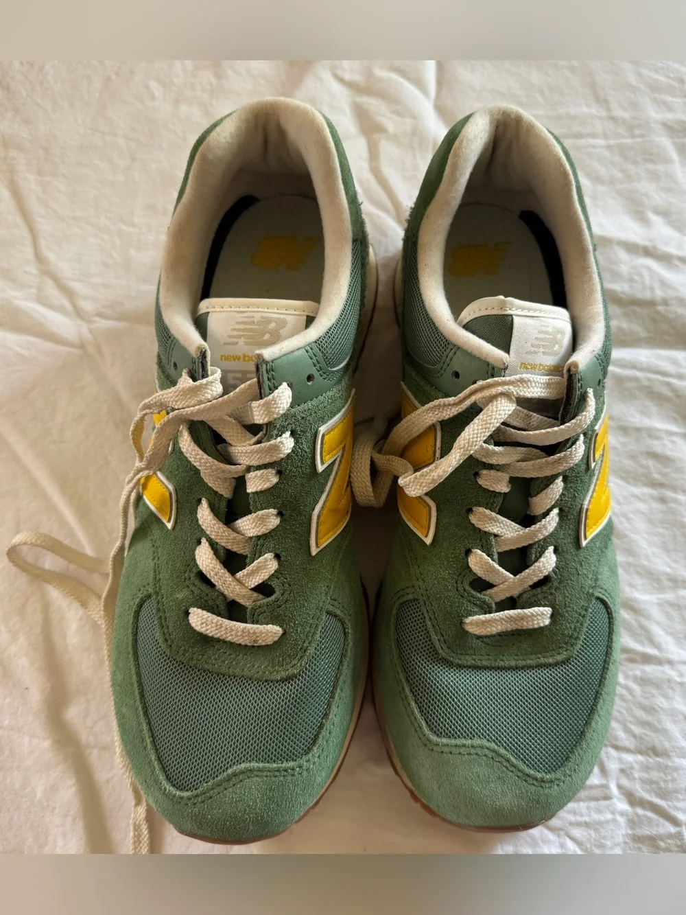 New Balance Women’s 574 V2 Sneakers - Mallard Green - Picture 1 of 6